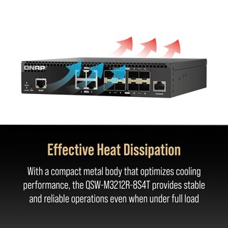 Foto 5 | Conmutador De Red Qnap Qsw-m3212r-8s4t-us De 12 Puertos Y 10 Gbe - Venta Internacional.