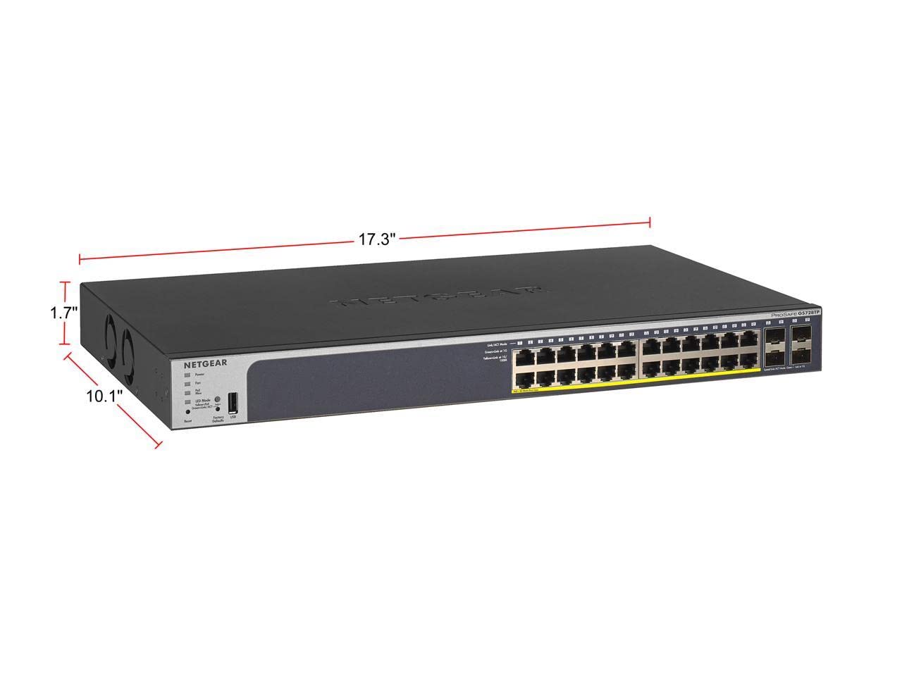 Foto 3 pulgar | Conmutador Netgear Poe Gigabit Ethernet Smart Gs728tp De 28 Puertos - Venta Internacional.