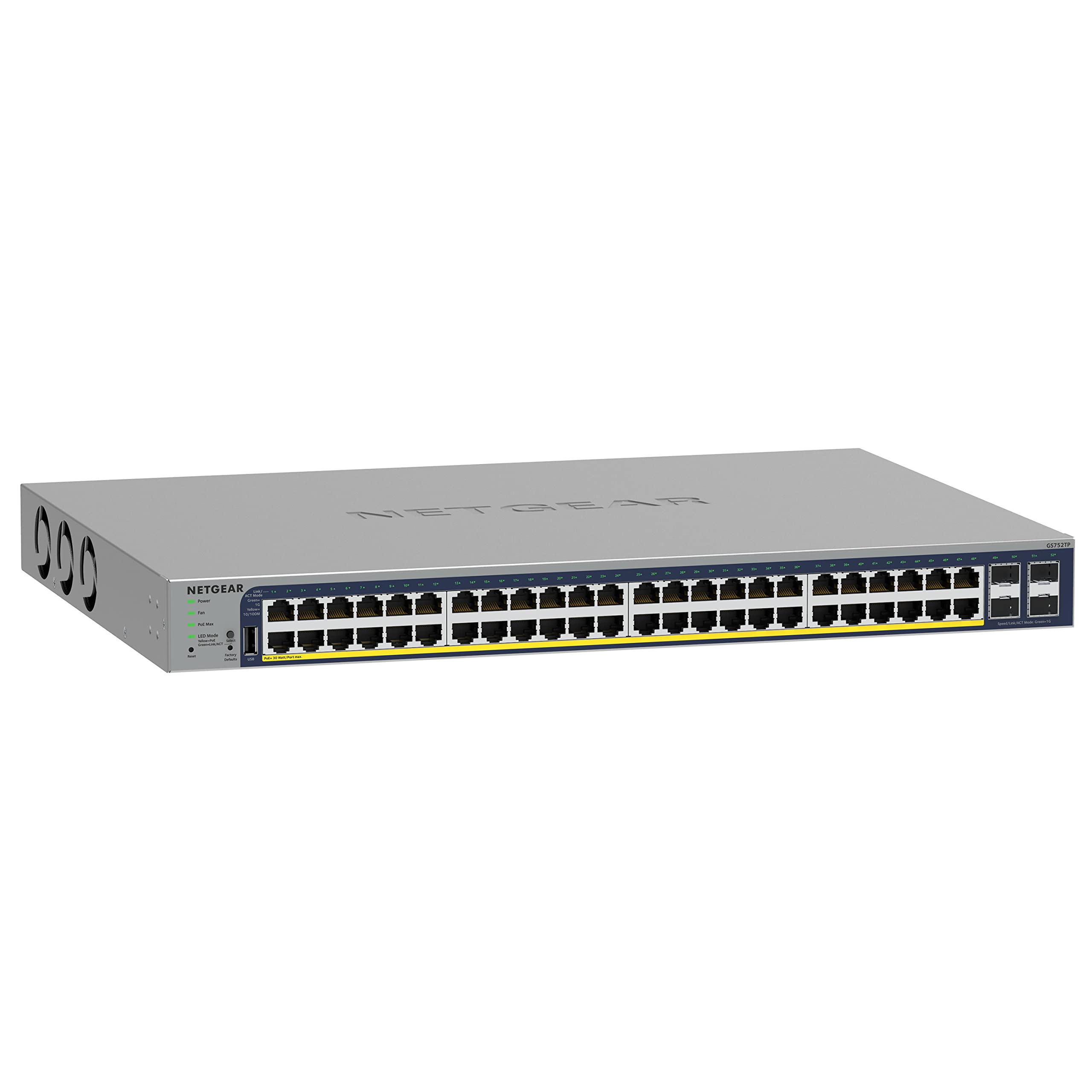 Conmutador Netgear Gs752tp Gigabit Ethernet Poe+ De 52 Puertos - Venta Internacional.