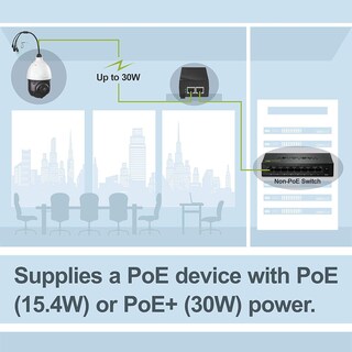 Foto 3 | Inyector Power Over Ethernet+trendnet Tpe-115gi Negro - Venta Internacional.