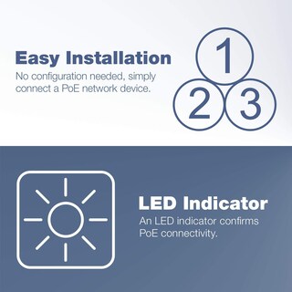 Foto 5 | Inyector Power Over Ethernet+trendnet Tpe-115gi Negro - Venta Internacional.