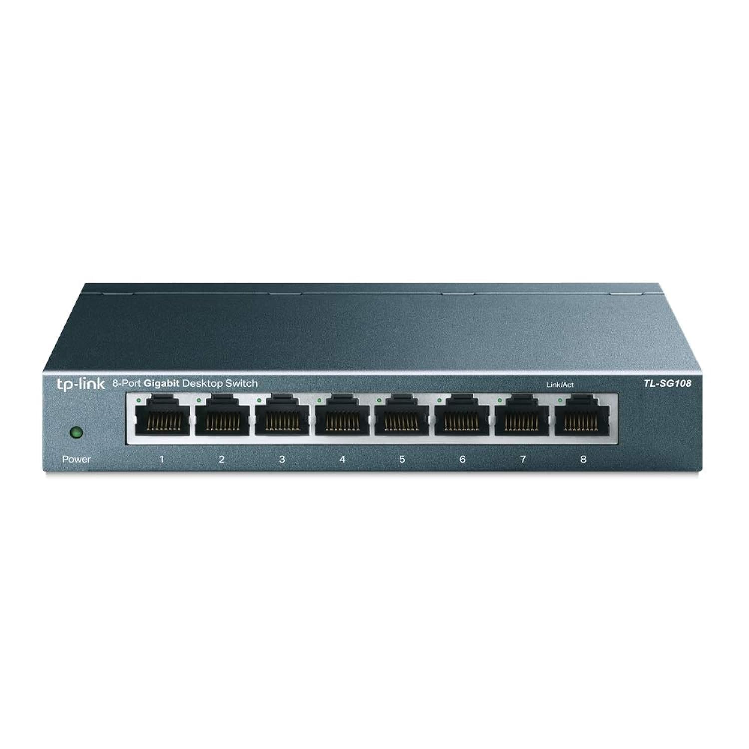 Conmutador De Red Ethernet Tp-link Tl-sg108 De 8 Puertos Gigabit - Venta Internacional.