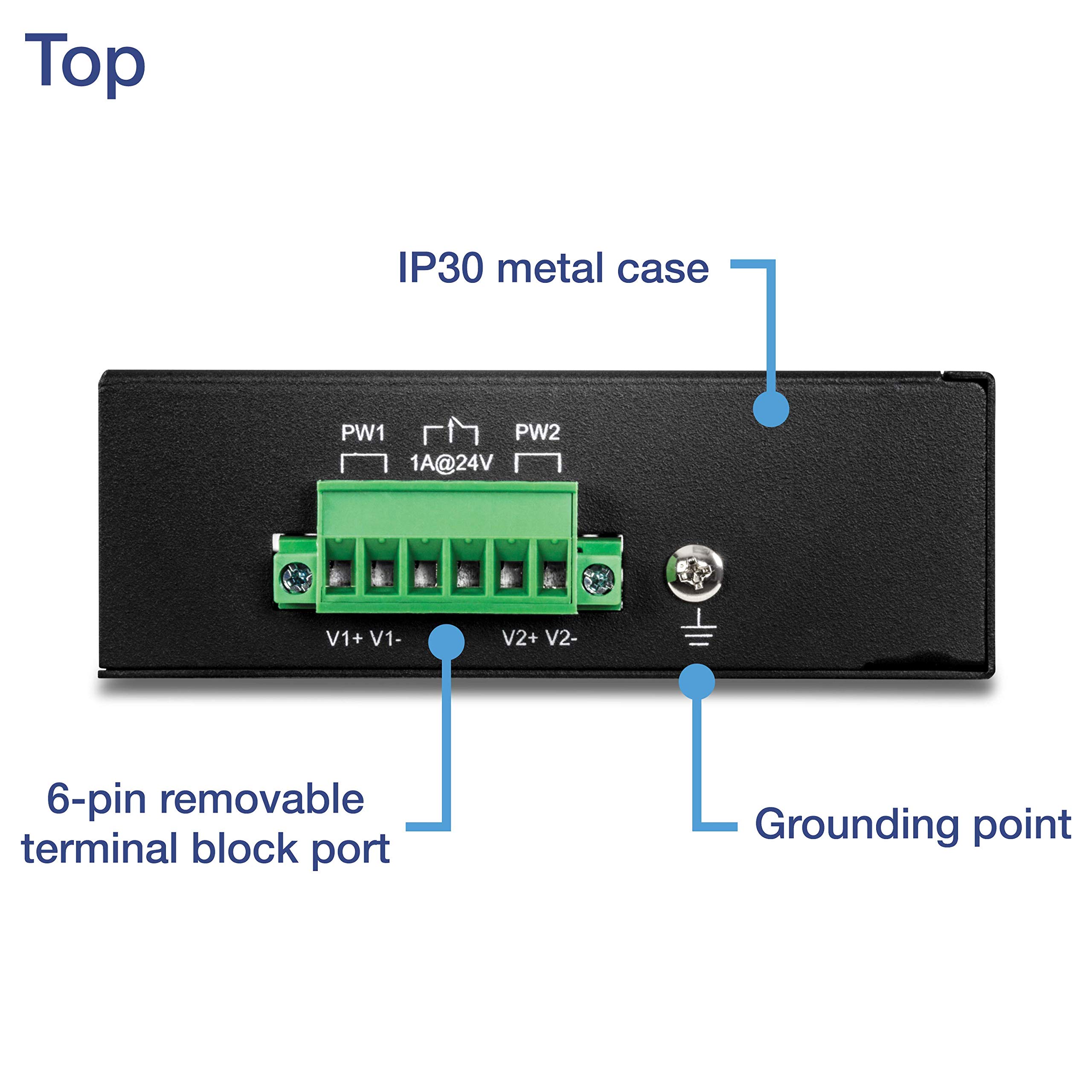 Foto 5 pulgar | Conmutador Industrial De Carril Din Fast Ethernet Trendnet Ti-e80 - Venta Internacional.