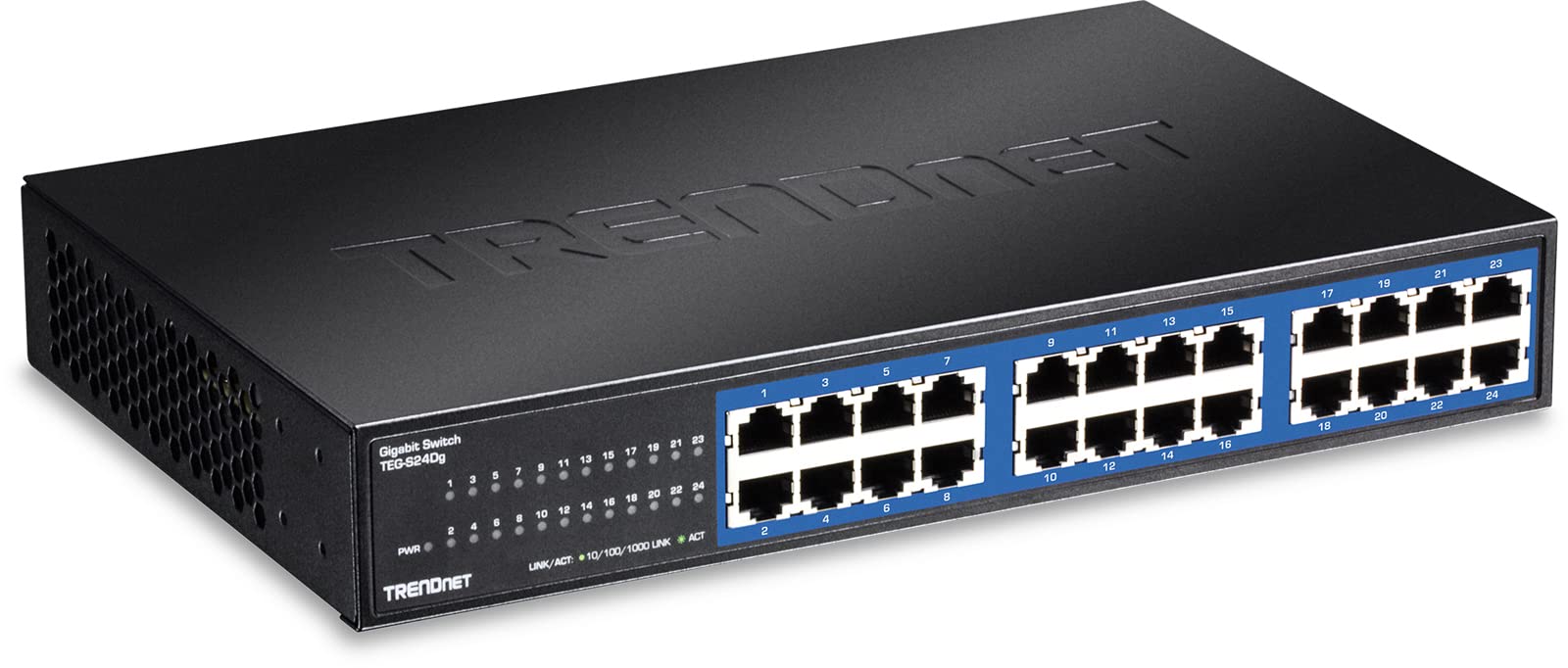 Foto 1 | Conmutador De Escritorio Trendnet Teg-s24dg De 24 Puertos Gigabit Ethernet - Venta Internacional.