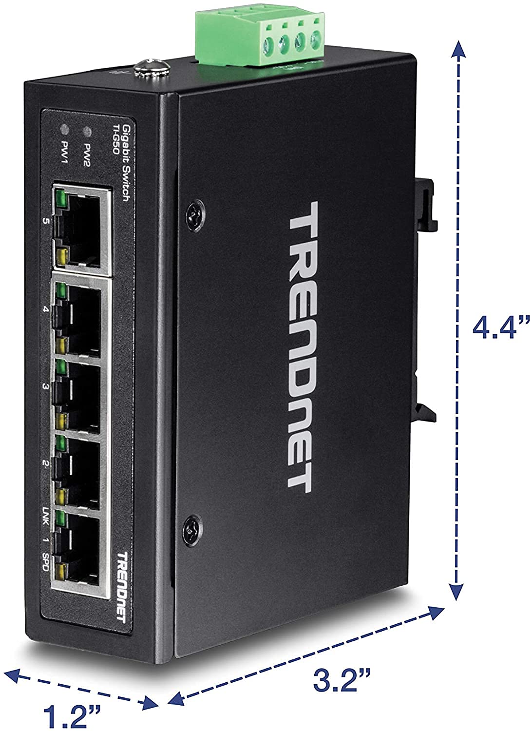Foto 7 pulgar | Conmutador Industrial De Riel Din Gigabit Trendnet Ti-g50  10 Gbps - Venta Internacional.