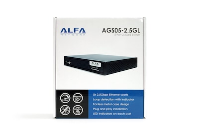 Foto 5 | Conmutador Ethernet Alfa Ags05-2.5gl De 5 Puertos Y 2 5 Gbps No Administrado - Venta Internacional.