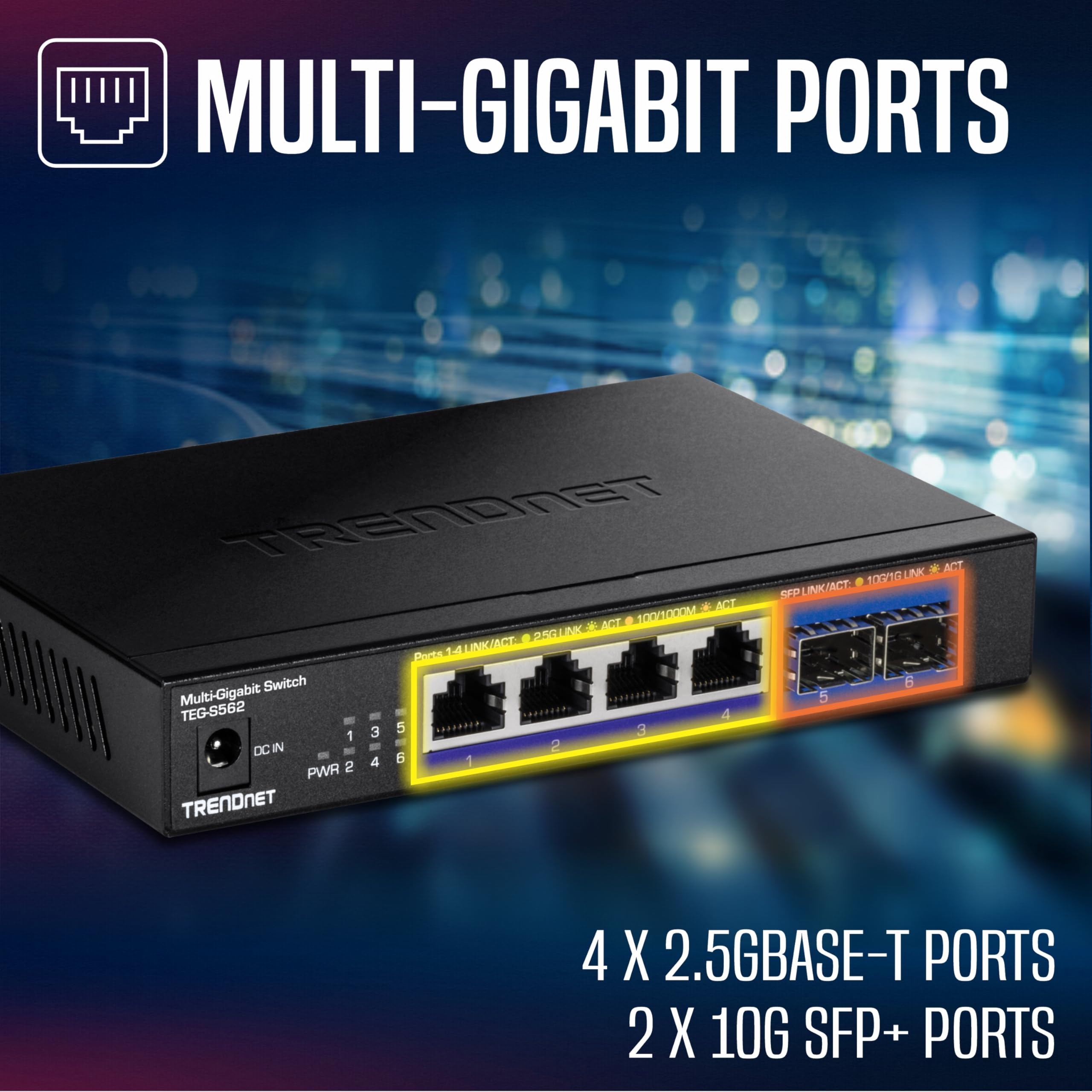 Foto 4 pulgar | Conmutador Ethernet De Red Trendnet Teg-s562 De 6 Puertos Y Varios Gigas - Venta Internacional.