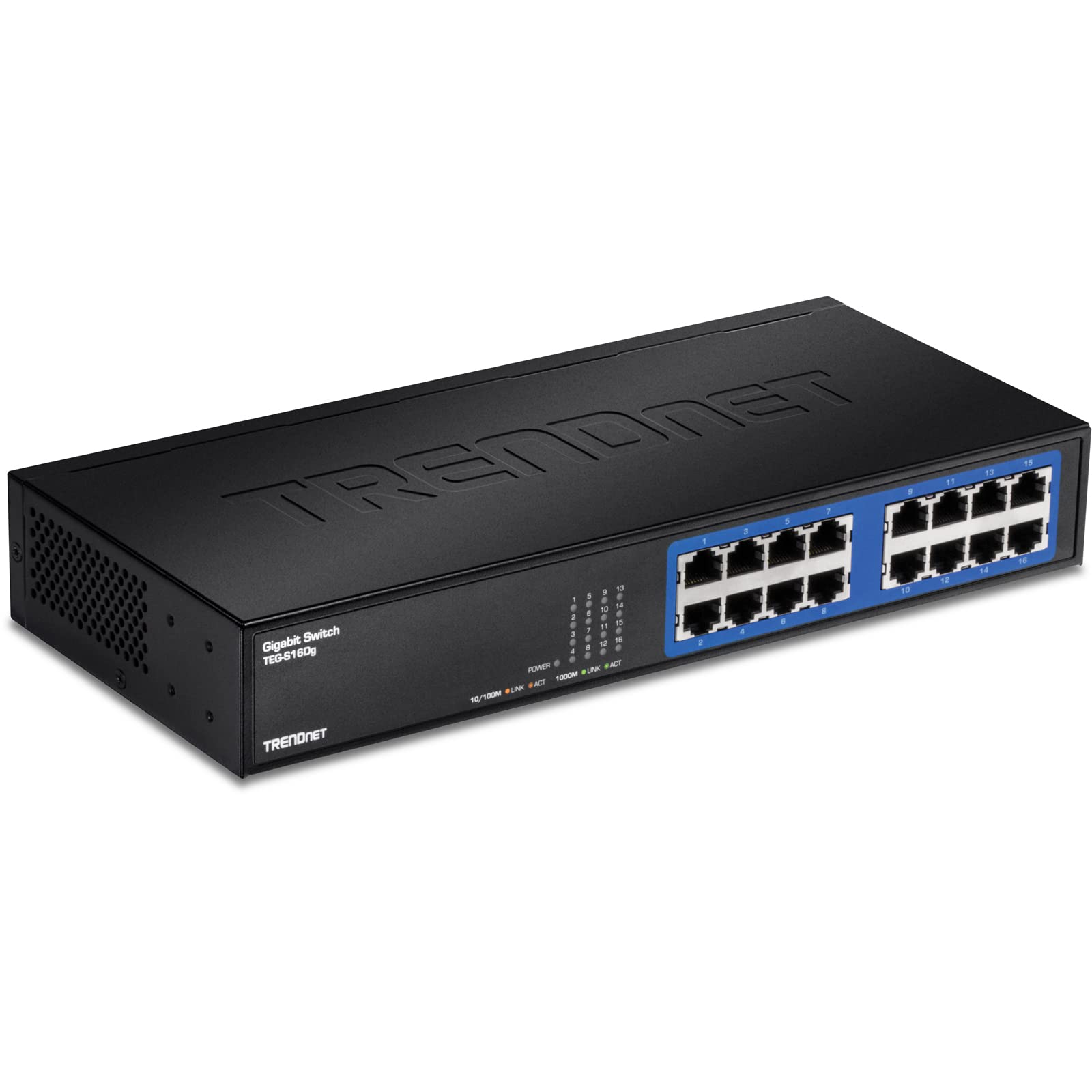Foto 2 pulgar | Conmutador Trendnet Teg-s16dg Gigabit No Administrado De 16 Puertos - Venta Internacional.