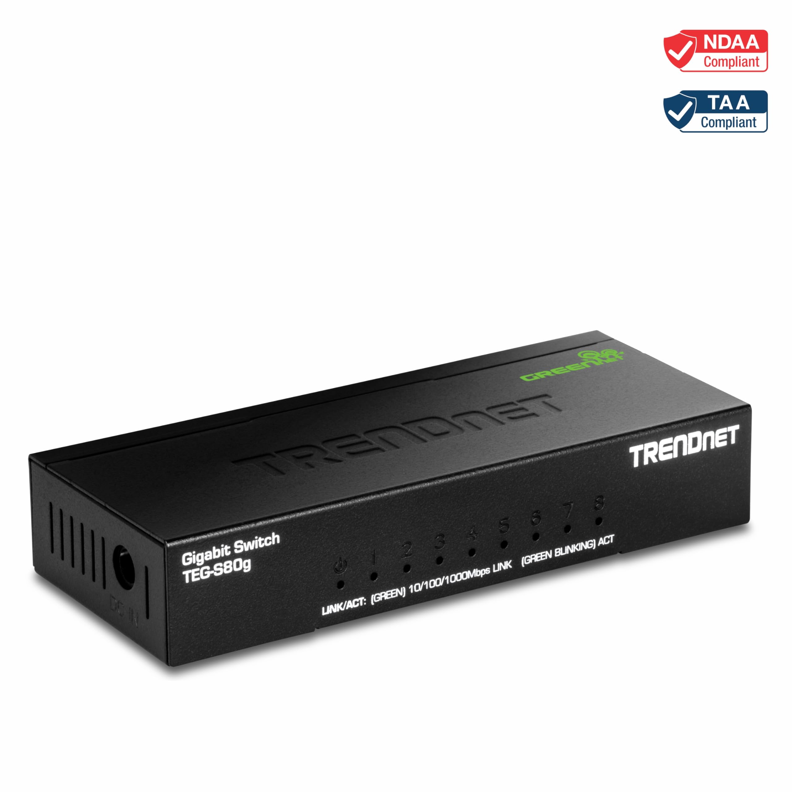 Foto 3 | Conmutador Gigabit Trendnet Teg-s80g De 8 Puertos  Miniescritorio  Negro - Venta Internacional.