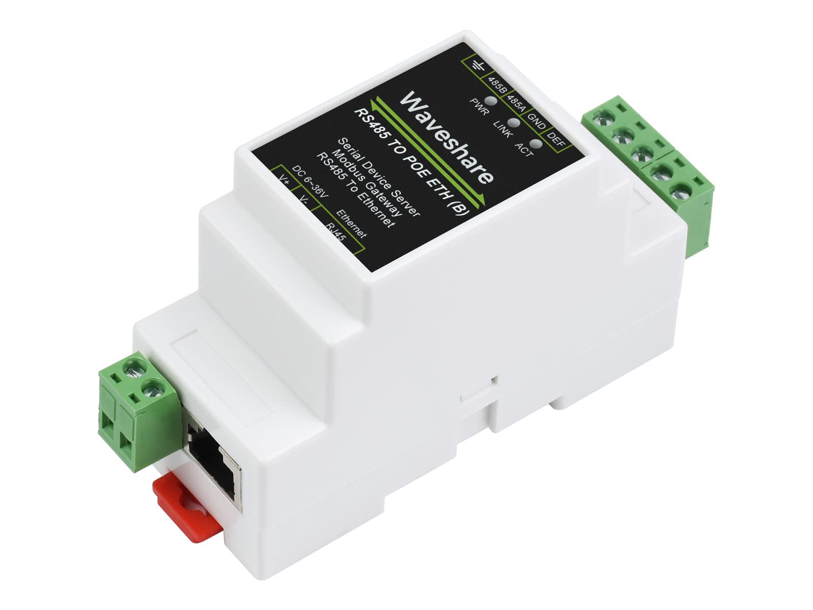 Foto 2 pulgar | Servidor Serie Industrial Waveshare Rs485 A Rj45 Ethernet - Venta Internacional.