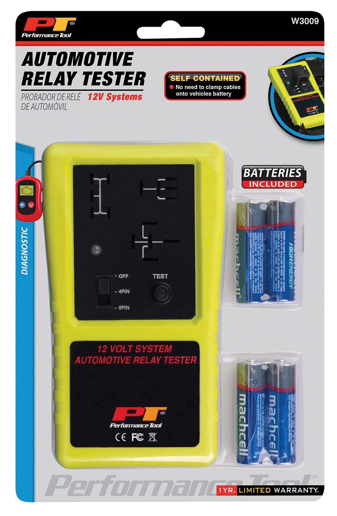 Foto 7 pulgar | Probador De Relés Automotrices Performance Tool 3009 12 V - Venta Internacional.