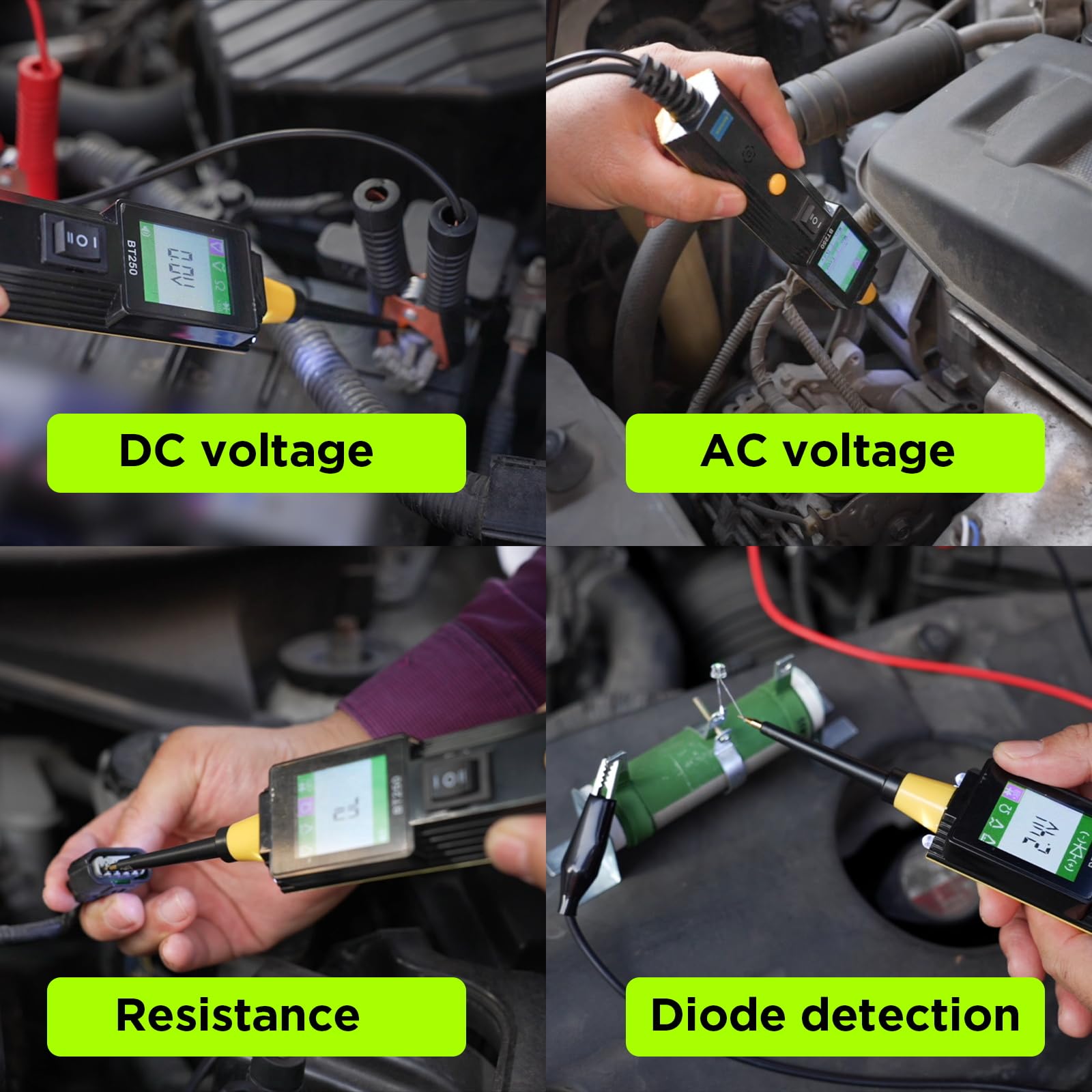 Foto 4 pulgar | Probador De Circuitos Automotrices Autool Bt250 0-70 V Con Voltaje Ac/dc - Venta Internacional.