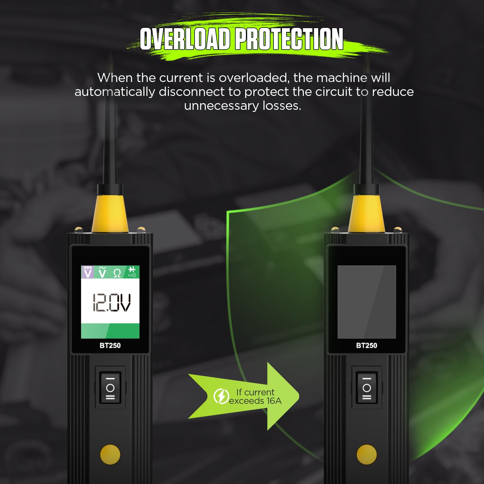 Foto 5 pulgar | Probador De Circuitos Automotrices Autool Bt250 0-70 V Con Voltaje Ac/dc - Venta Internacional.