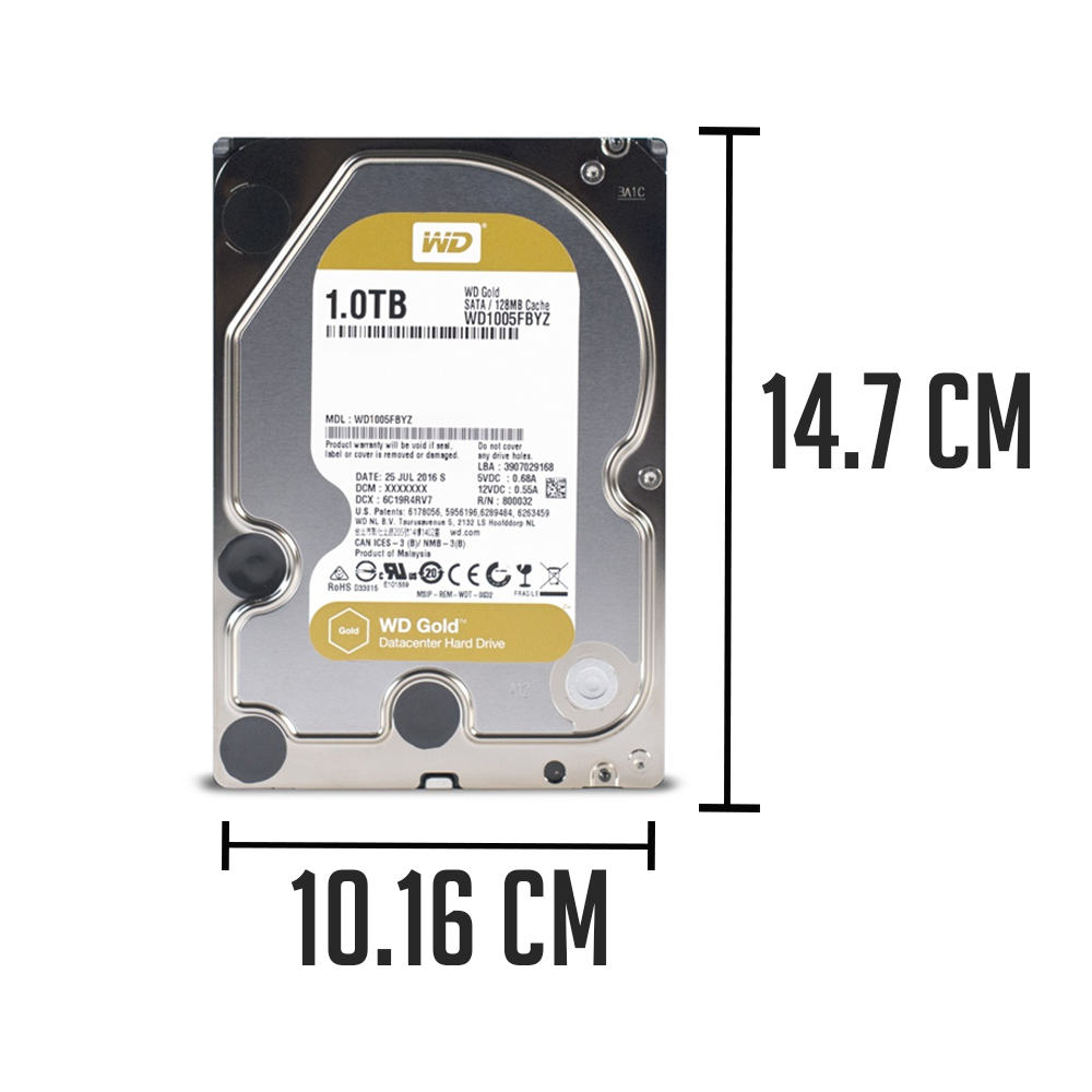 Foto 4 pulgar | Unidad de Disco Duro Gold Hard Drive 1 Tb 1005fbyz Sata 6gb/s Western Digital color Blanco