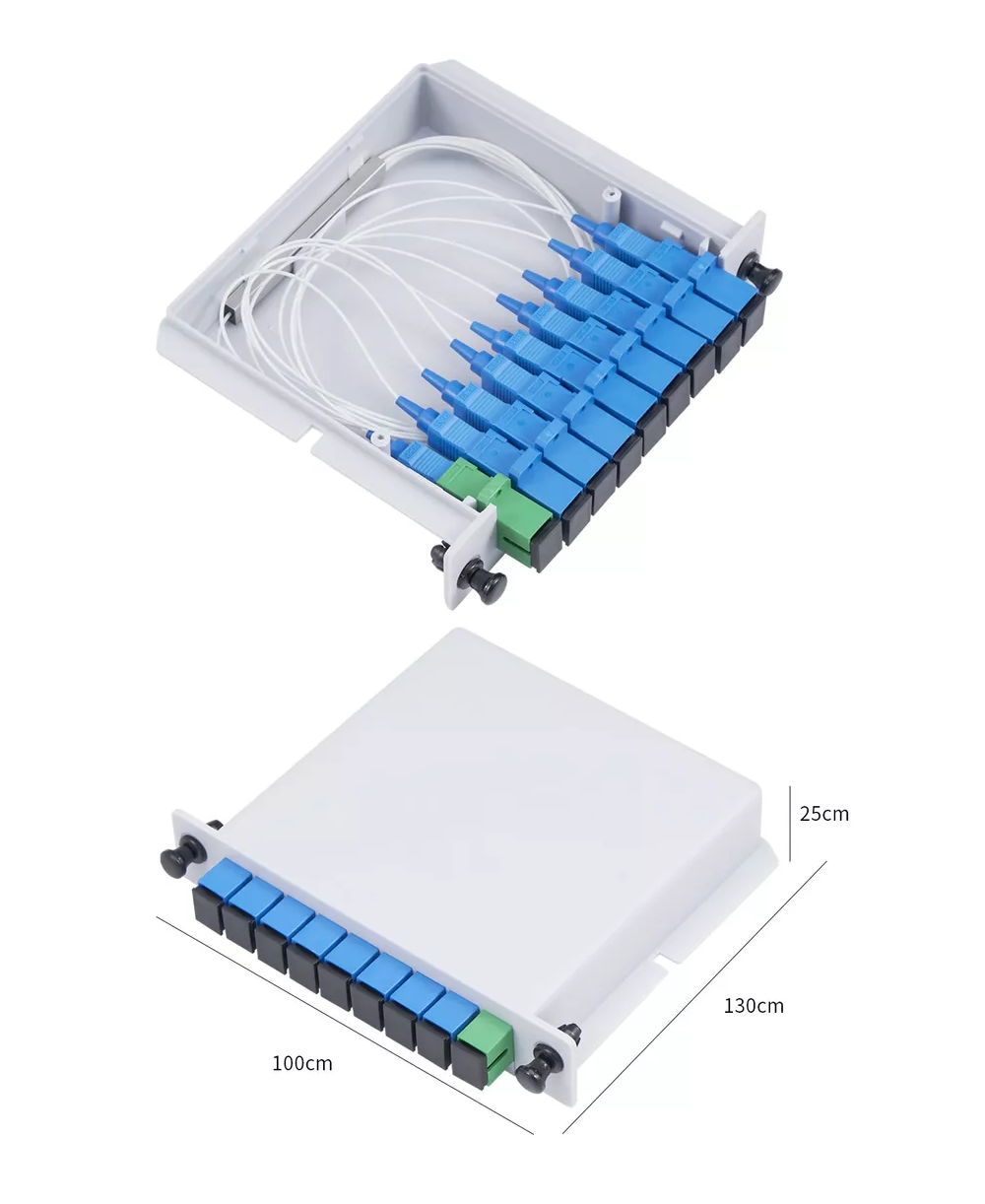 Foto 5 pulgar | Fibra Optica Splitter Plc 1x8 Tipo Enchufable Sc/upc Blanco