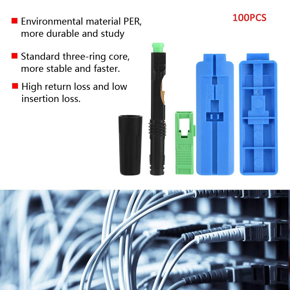 Foto 2 | Adaptador De Cable De Fibra Óptica Hilitand Sc/apc 100 Piezas - Venta Internacional.