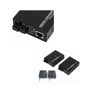 Foto 3 | Convertidor De Par Medio Ethernet 100/1000 De Fibra Óptica Negro