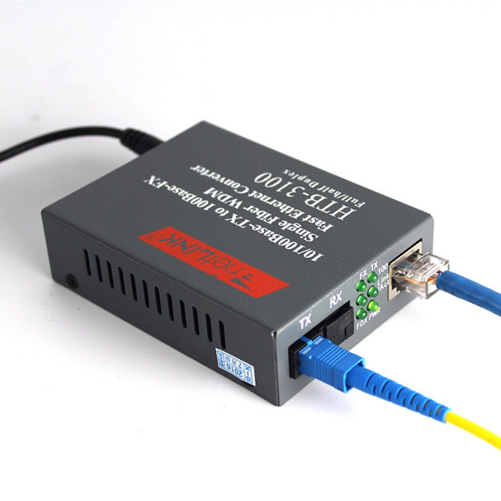Convertidor de Medios de Fibra HTB-3100A/B 25 km Netlink 10/100 m - Venta Internacional