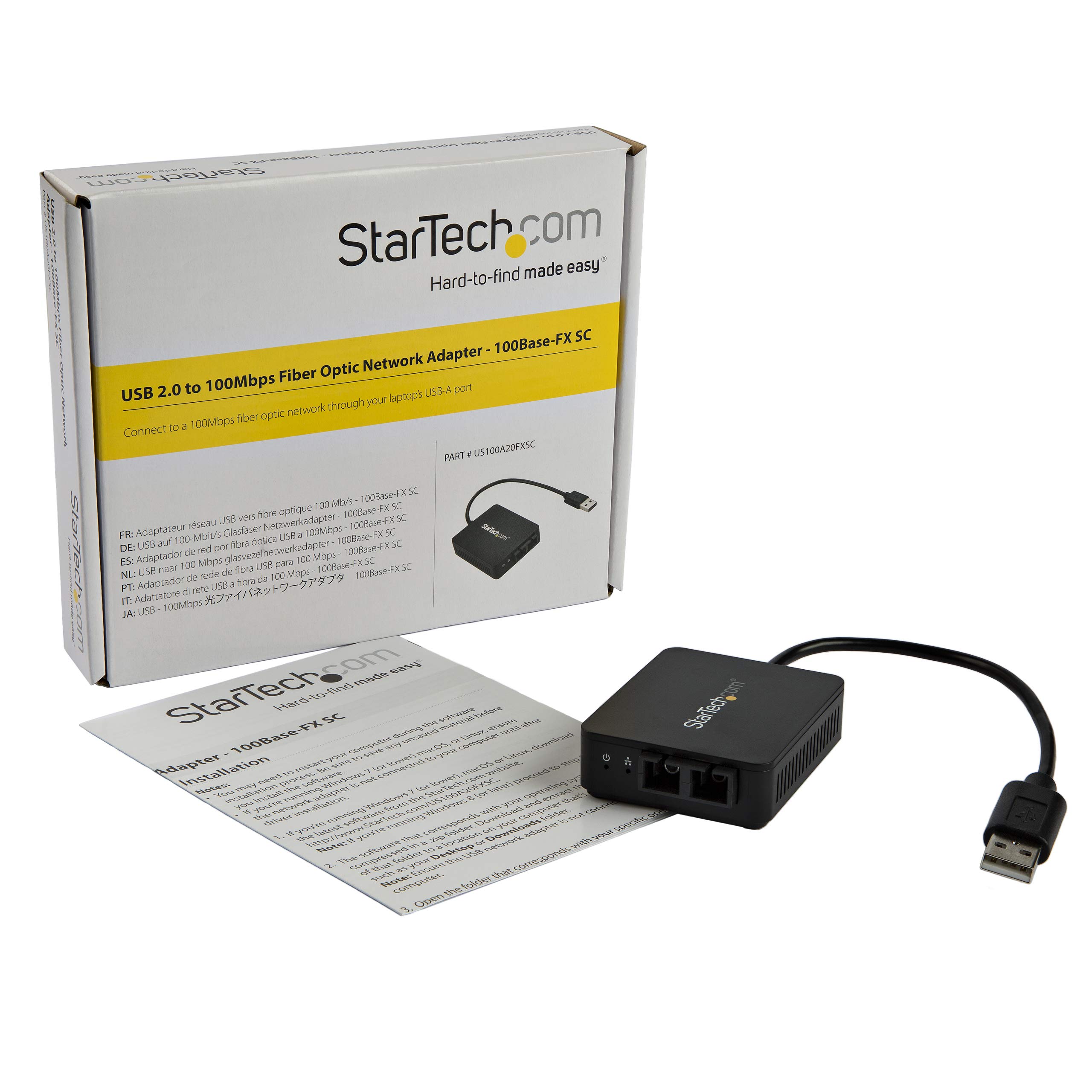 Foto 4 | Convertidor Usb A Fibra Óptica Startech.com Usb 2.0 De 100 Mbps - Venta Internacional.