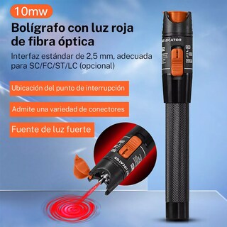 Foto 2 | Lámpara Localizadora Fallas Fibra Óptica Eo Safe Imports Esi-17403 Negro