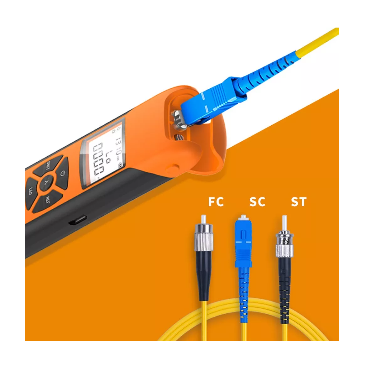 Foto 2 | Medidor De Potencia Fibra Óptica Alta Precisión Eo Safe Imports Esi-5153-1 Naranja