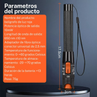 Foto 3 | Lampara Localizadora Fallas Fibra Optica Eo Safe Imports Esi-17403-1 Negro