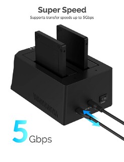 Foto 2 | Docking Usb C Sabrent Ec-ch2b 2 Bahias 2.5/3.5/ssd Clonador