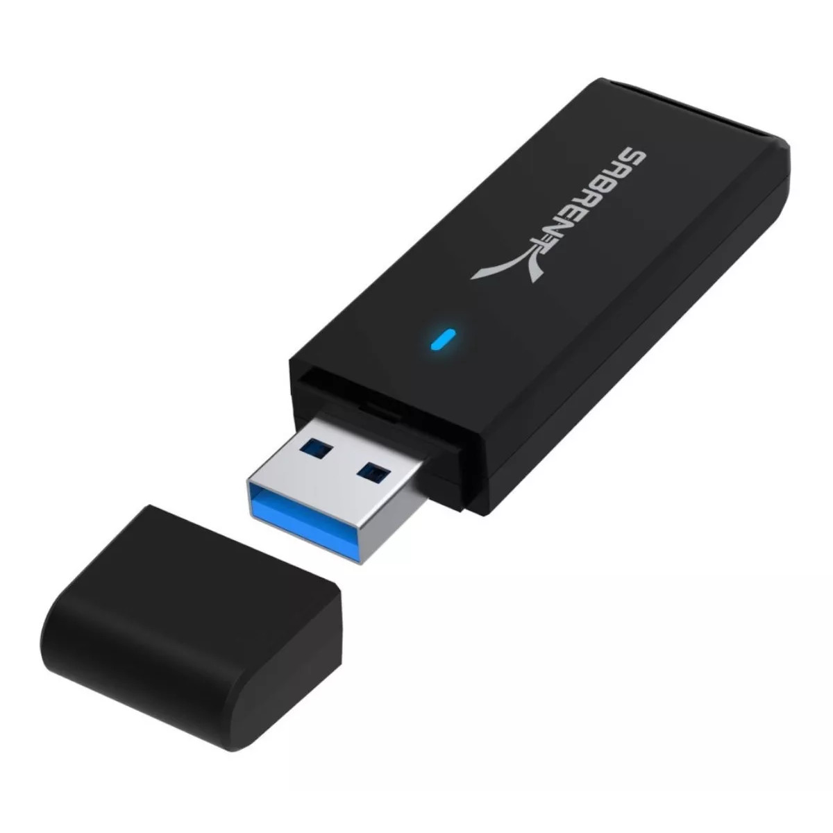 Foto 2 pulgar | Lector de Tarjetas Sabrent CR-T2MS color Negro Memoria USB 3.0  SD Micro SD