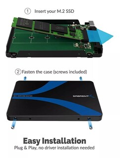 Foto 3 | Case Externo Sabrent EC-M2CU color Negro M.2 SSD a Sata 2.5 '' USB 3.0