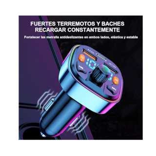 Foto 5 | Transmisor de Audio Belug Negro con Bluetooth para Auto