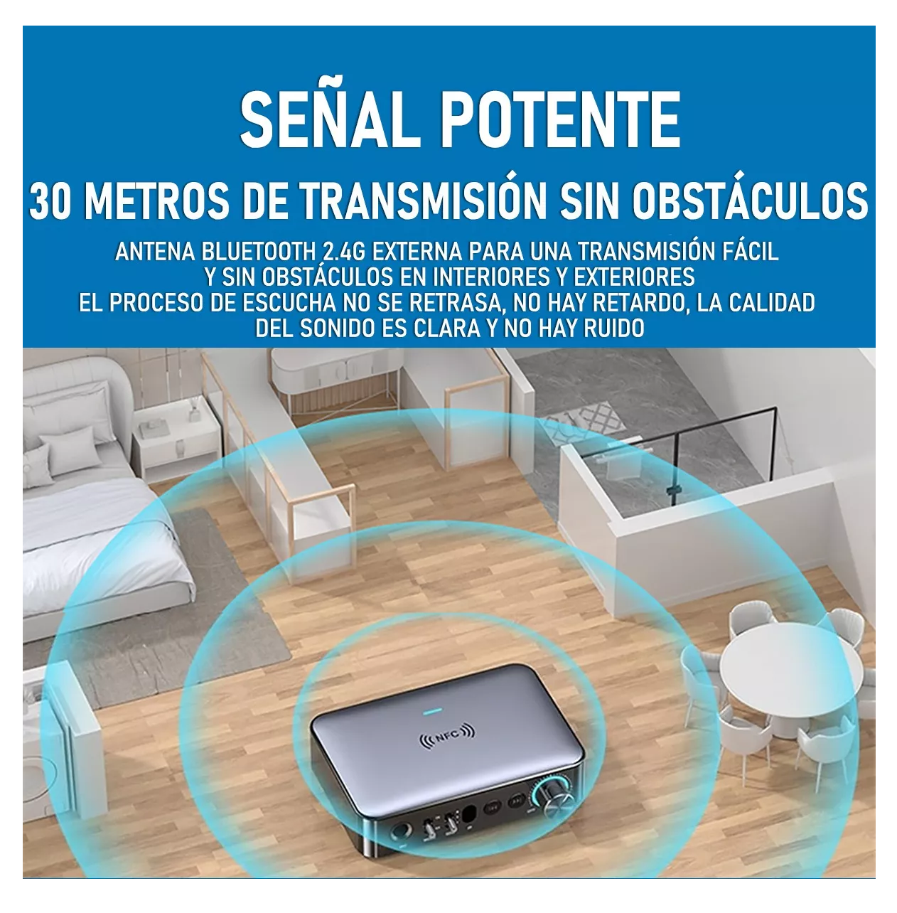 Foto 4 pulgar | Receptor/adaptador De Audio 3 En 1 Bluetooth 5.1 Gris Oscuro