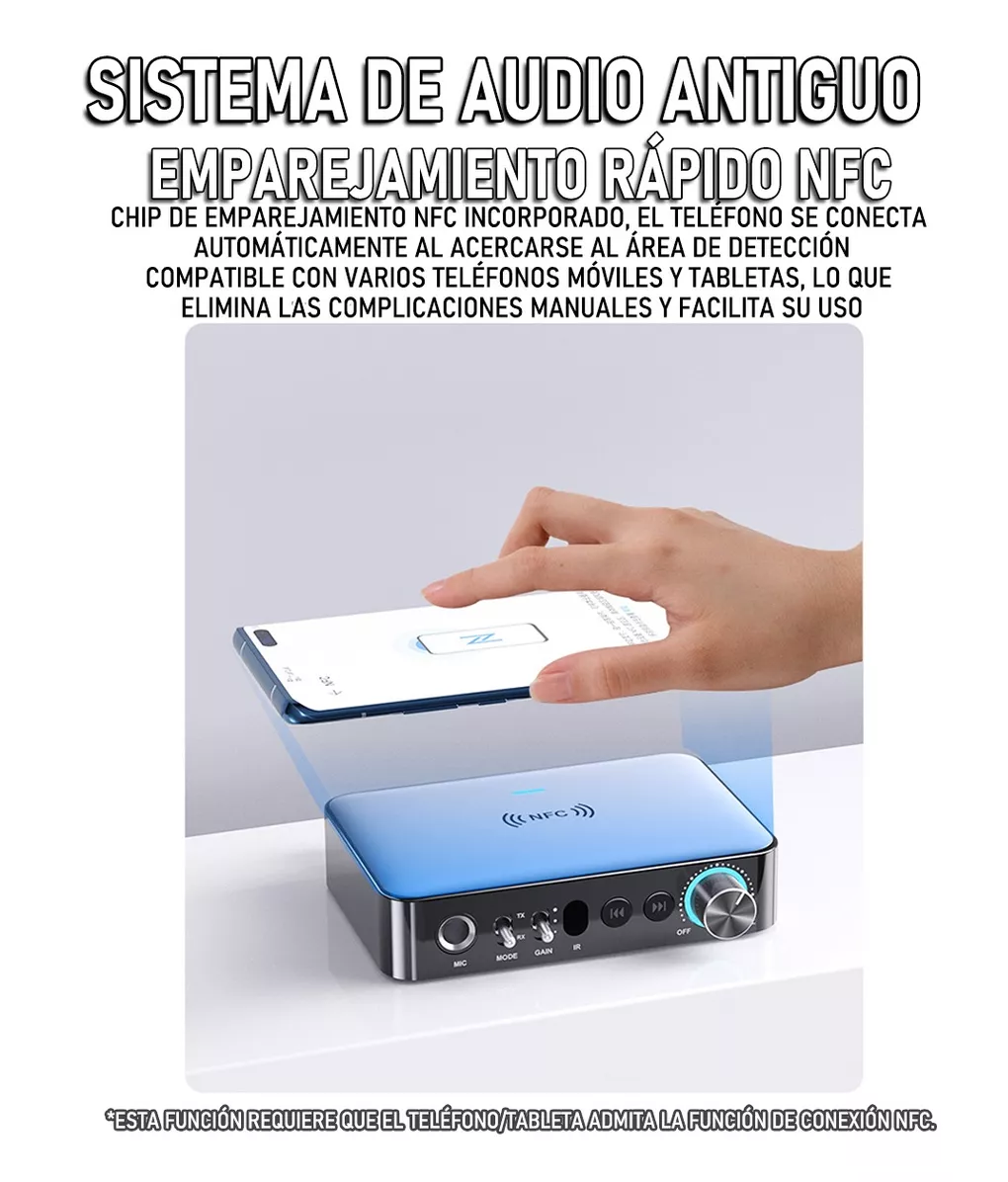 Foto 4 | Receptor/adaptador De Audio 3 En 1 Bluetooth 5.1 Gris Oscuro