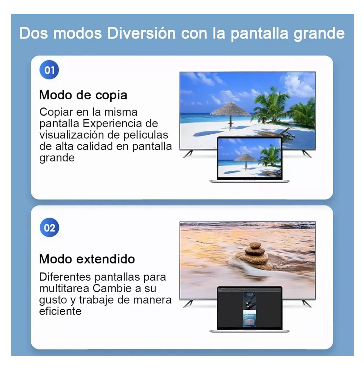 Foto 4 pulgar | Convertidor Vga A Hdmi Adaptadores Full Hd 1080p 1.8m Cable Negro