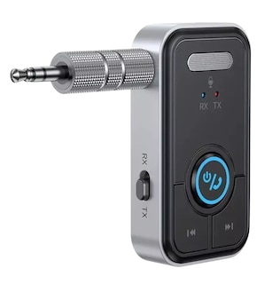 Foto 1 | Adaptador Auxiliar Bluetooth Jack 3.5 Aux Para Carros Negro/gris