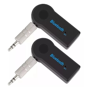 Foto 1 | Adaptador Bluetooth 3.5 Jack Manos Libres Para Carros 2 Pcs Negro