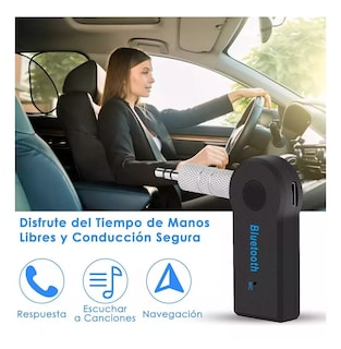 Foto 3 | Adaptador Bluetooth 3.5 Jack Manos Libres Para Carros 2 Pcs Negro