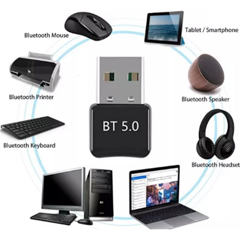 Foto 4 pulgar | Mini Adaptador Usb De Receptor Bluetooth 5.0 Para Pc - Venta Internacional.