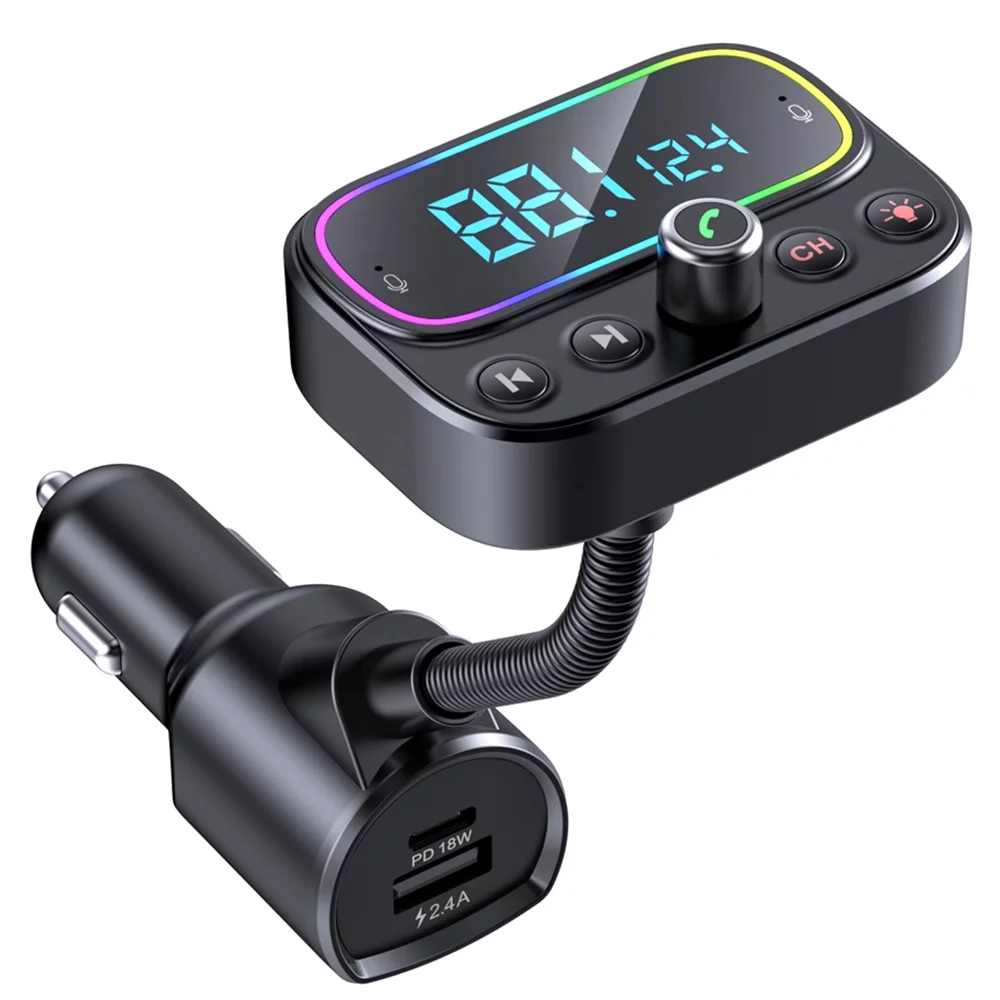 Transmisor Fm Bluetooth, Doble Usb, Carga Rápida, Pd18w - Venta Internacional.