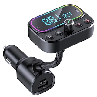 Foto 1 | Transmisor Fm Bluetooth, Doble Usb, Carga Rápida, Pd18w - Venta Internacional.