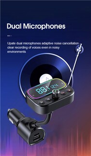 Foto 6 | Transmisor Fm Bluetooth, Doble Usb, Carga Rápida, Pd18w - Venta Internacional.