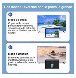 Foto 3 | Convertidor Vga A Hdmi Adaptadores Full Hd 1080p 1.8m Belug Cable Negro