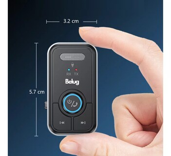 Foto 5 | Adaptador Auxiliar Bluetooth Jack 3.5 Aux Para Carros, Belug Negro/gris