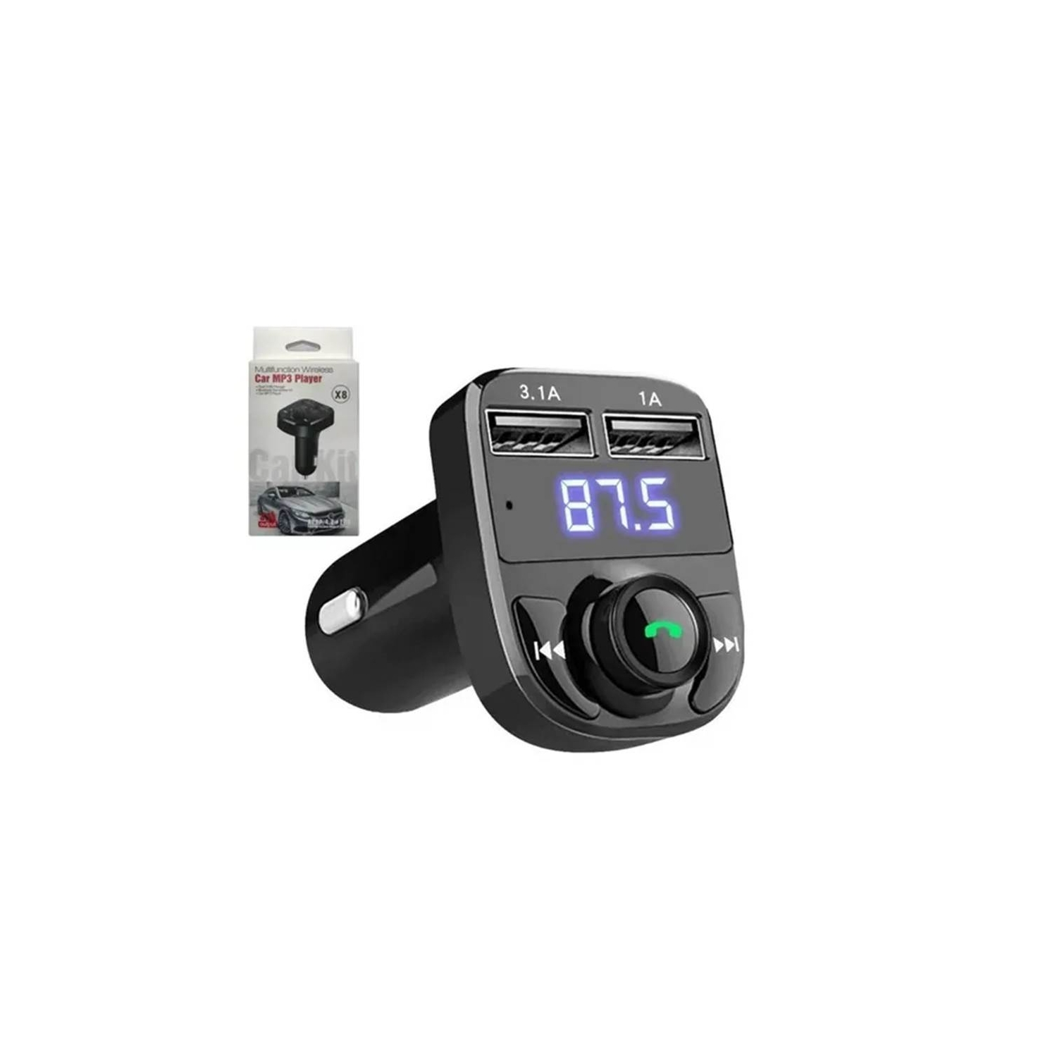 Foto 2 pulgar | Transmisor Mp3, Radio Fm, Bluetooth, Cargador De Coche Pd 3.1a - Venta Internacional.