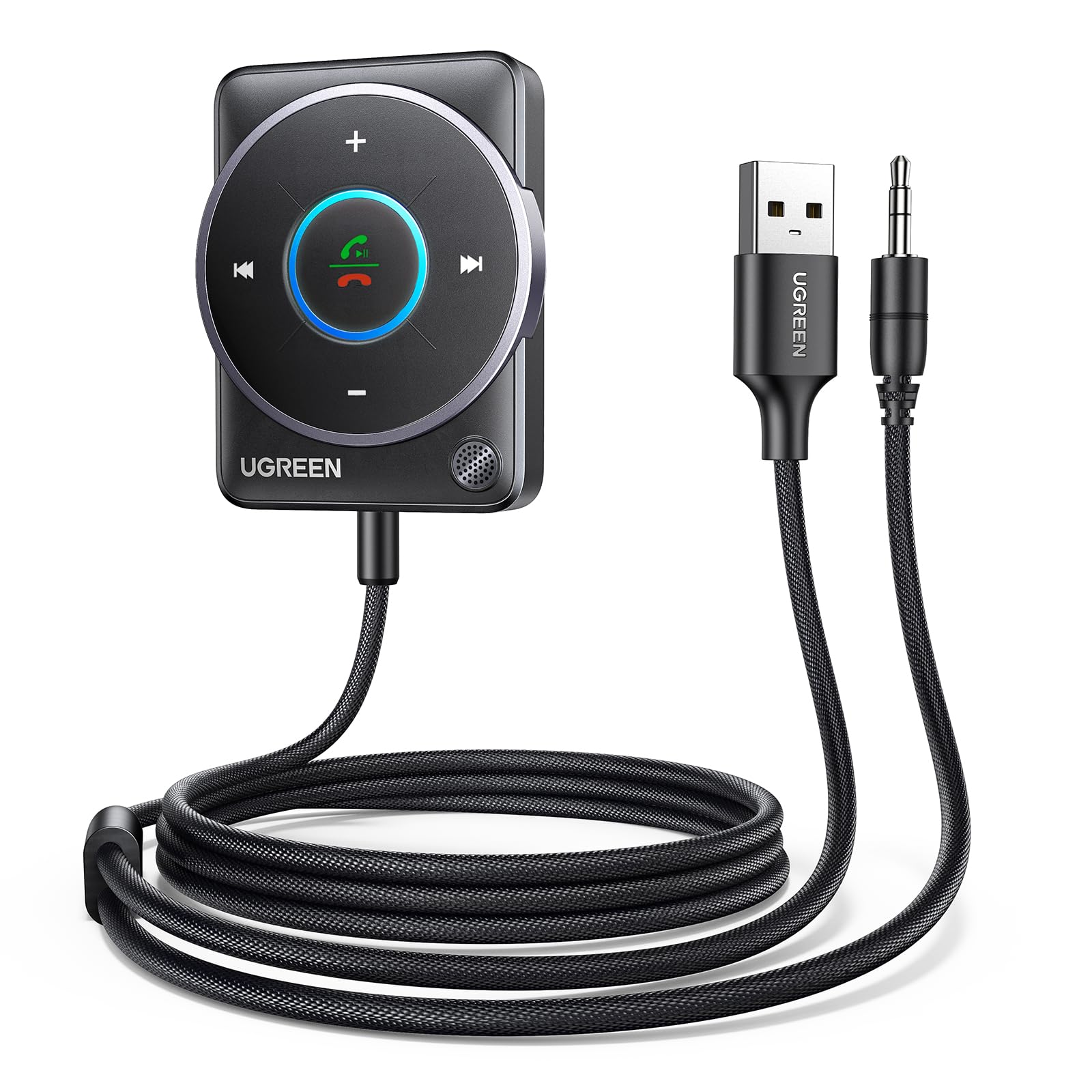 Foto 2 pulgar | Adaptador De Coche Auxiliar Bluetooth 5.4 Ugreen 2024 Con Cancelación De Ruido - Venta Internacional.