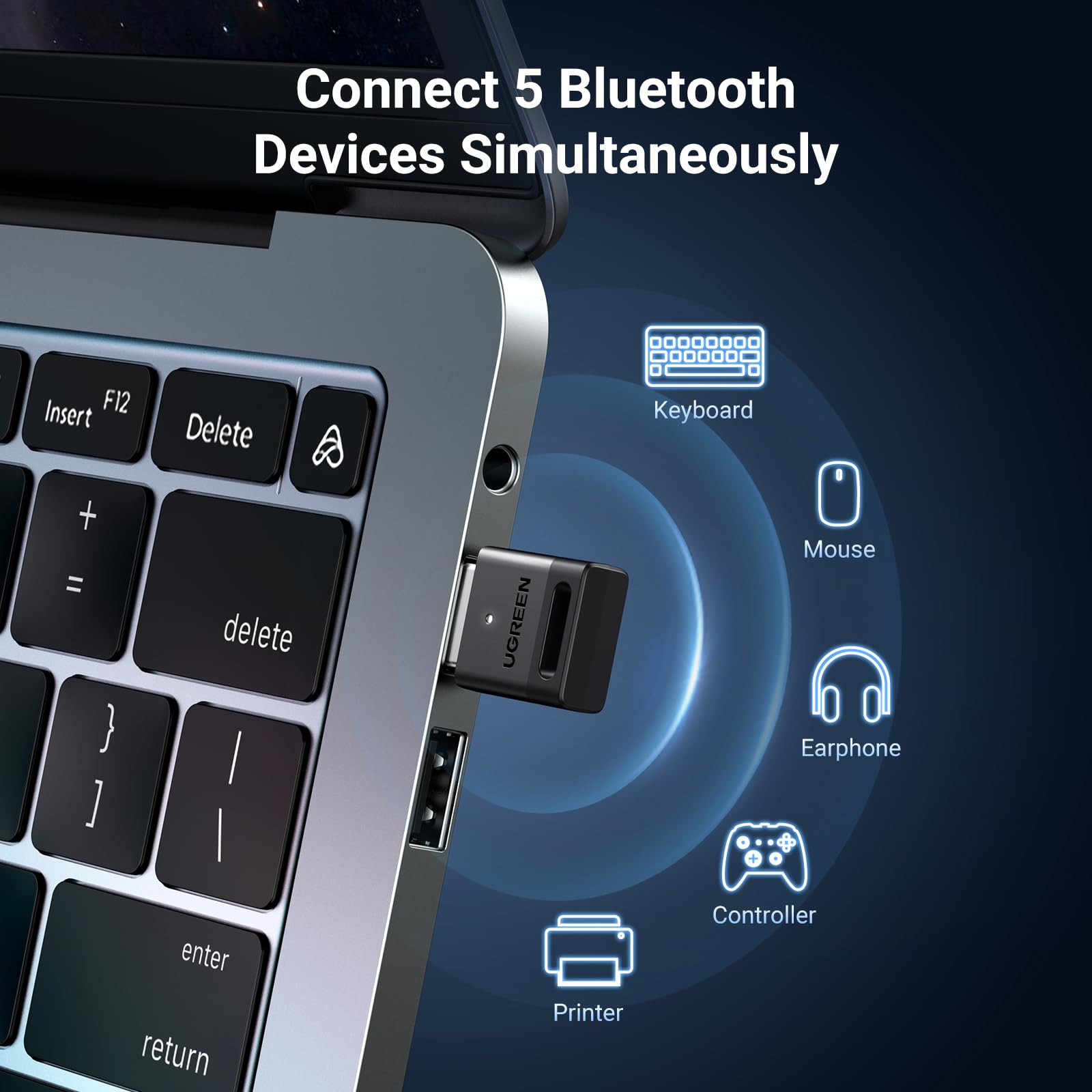 Foto 4 pulgar | Adaptador Bluetooth Ugreen Usb 5.3 Para Pc Windows 11/10/8.1 - Venta Internacional.