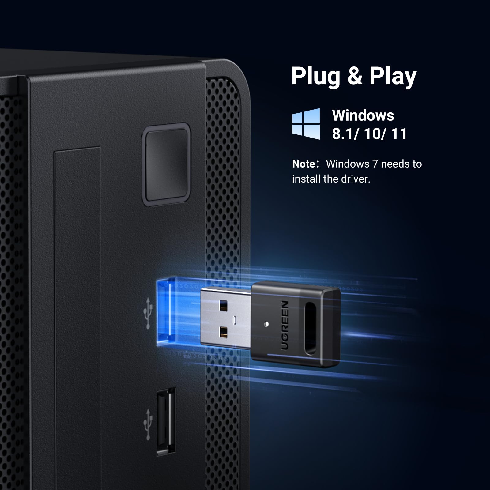 Foto 5 pulgar | Adaptador Bluetooth Ugreen Usb 5.3 Para Pc Windows 11/10/8.1 - Venta Internacional.