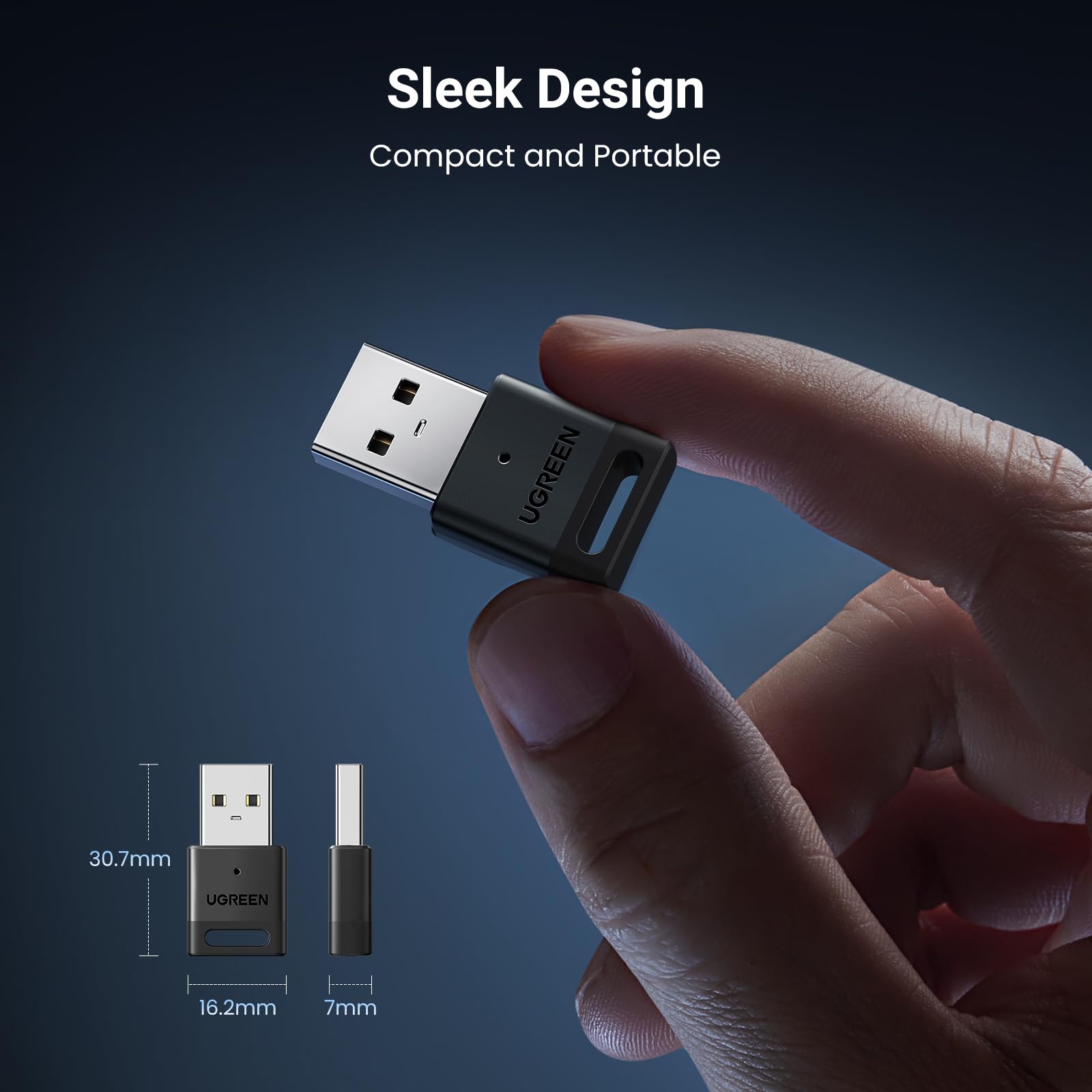 Foto 5 | Adaptador Bluetooth Ugreen Usb 5.3 Para Pc Windows 11/10/8.1 - Venta Internacional.