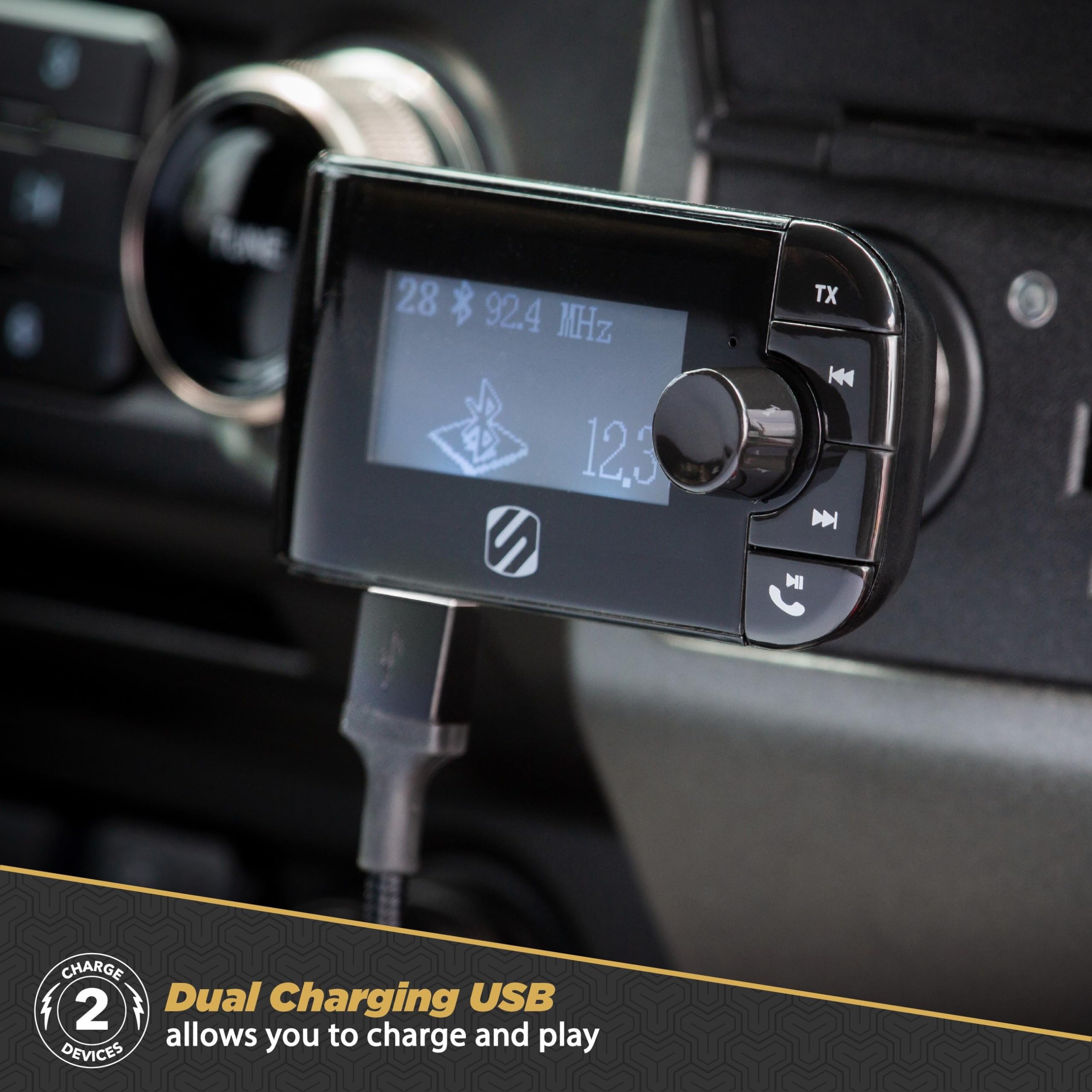 Foto 4 | Transmisor Fm Bluetooth 5.0 Scosche Sbtfm2-xces0 Con Cargador - Venta Internacional.