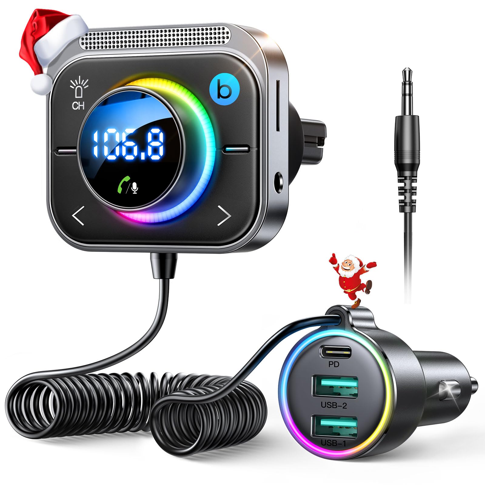 Foto 2 pulgar | Adaptador Bluetooth Para Coche Joyroom 66w Con 3 Puertos De Carga - Venta Internacional.
