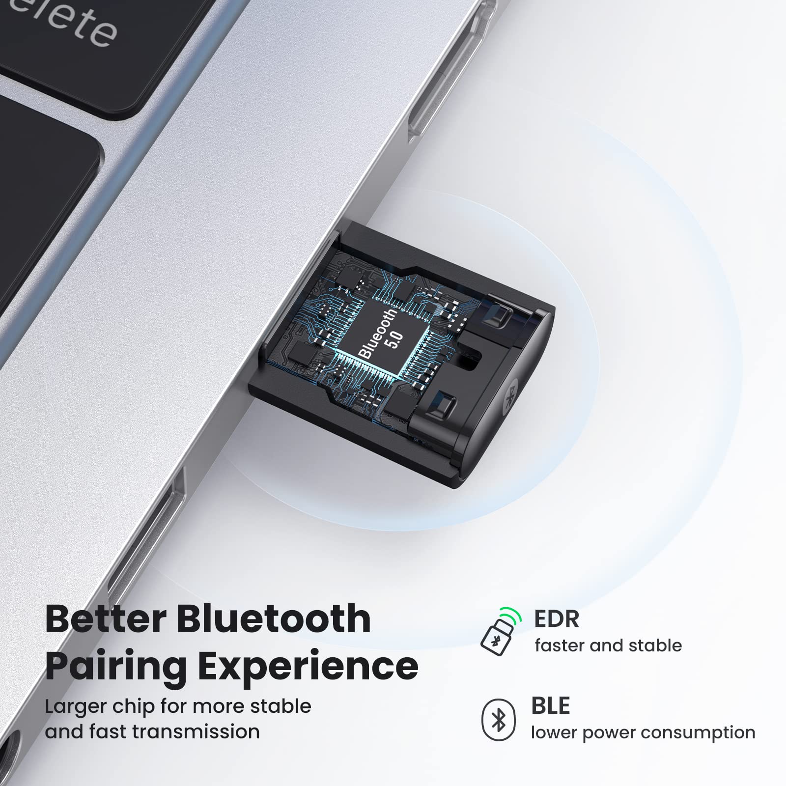 Foto 2 | Adaptador Usb Bluetooth Ugreen 5.0 Para Pc Con Windows 11/10/8.1 - Venta Internacional.
